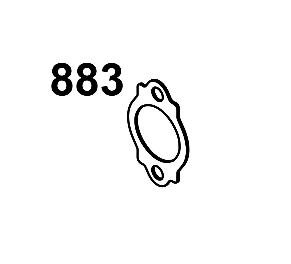 Exhaust Group Diagram and Parts List for 613377-0001-E1  Briggs and Stratton Engine